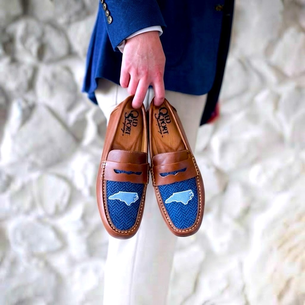 Old Sport Company needlepoint loafers, new without tags, size 12.5